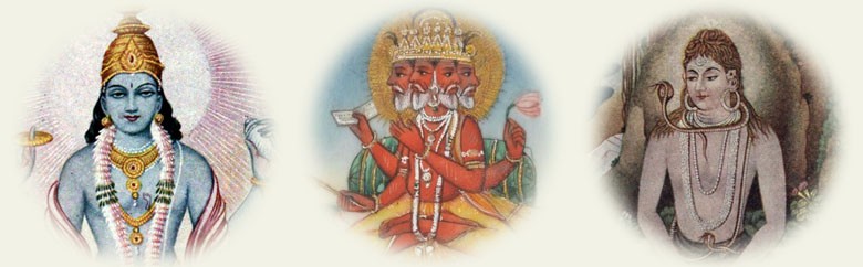 Målningar med motiv från indisk mytologi