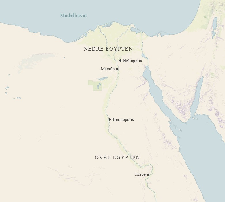 Karta över forntida Egypten