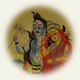 Shiva och Parvati teckning beskuren